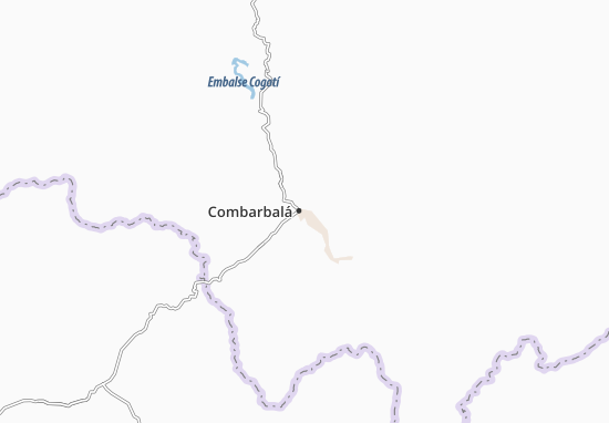 Karte Stadtplan Combarbalá
