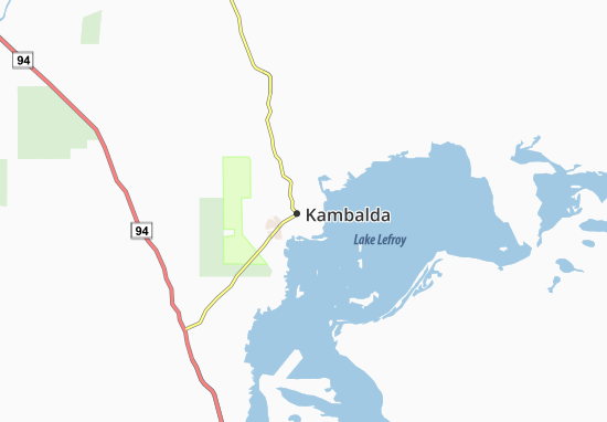 Karte Stadtplan Kambalda