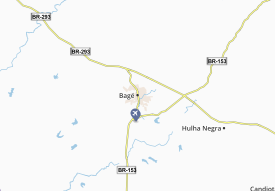 Mapa Bagé