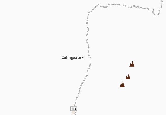 Kaart Plattegrond Calingasta