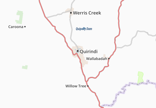 Kaart Plattegrond Quirindi