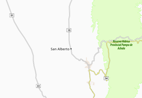 Karte Stadtplan San Alberto