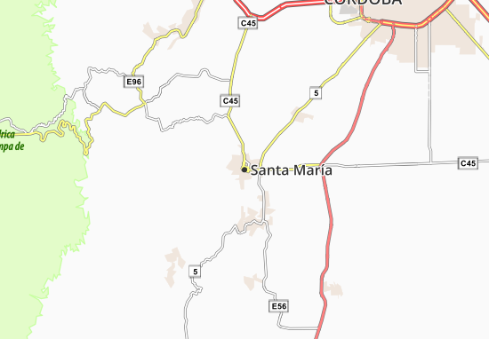 Karte Stadtplan Santa María