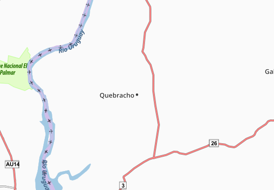 Karte Stadtplan Quebracho