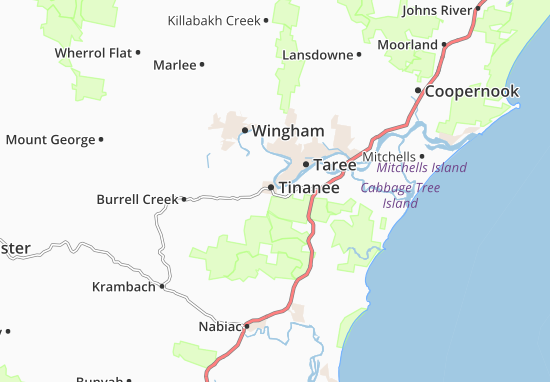 Karte Stadtplan Tinanee