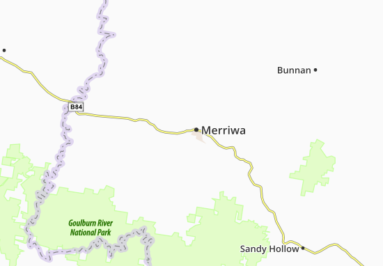 Kaart Plattegrond Merriwa