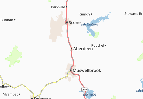 Karte Stadtplan Aberdeen