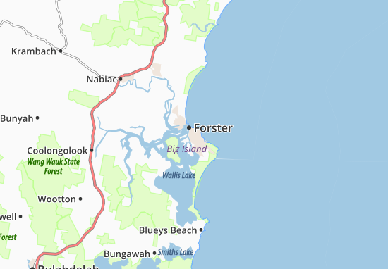 Mapa Forster