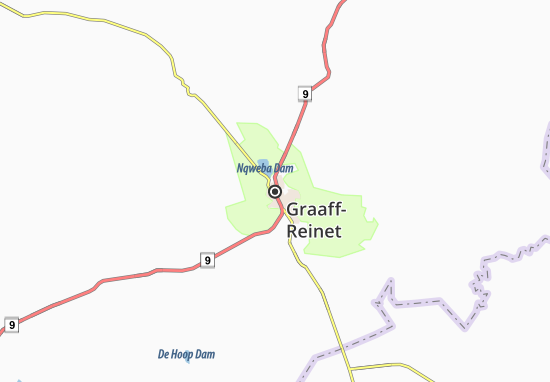 Karte Stadtplan Graaff-Reinet
