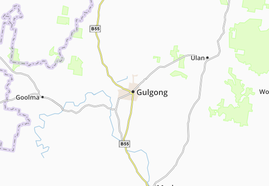 Mapa Gulgong