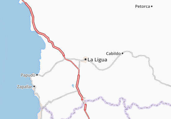 Kaart Plattegrond La Ligua