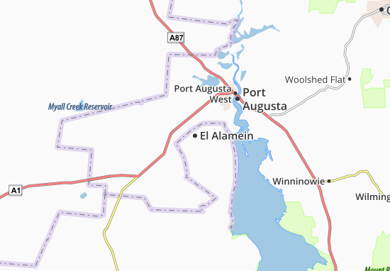 Mapa El Alamein