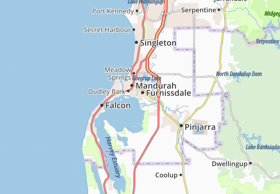 Karte Stadtplan Furnissdale