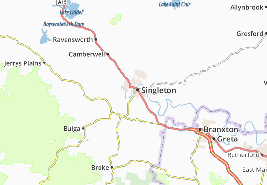 Karte Stadtplan Singleton