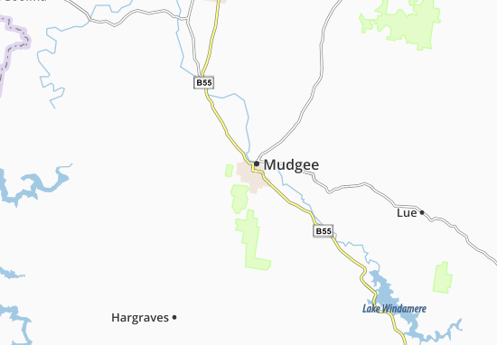 Karte Stadtplan Mudgee