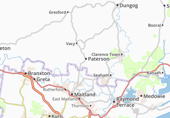 Karte Stadtplan Paterson