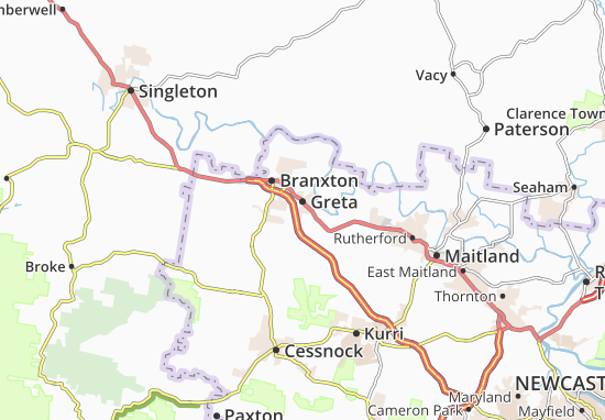 Karte Stadtplan Greta