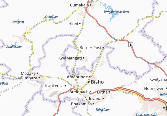Mapa KwaMangati