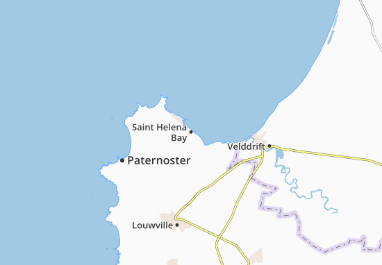 Mapa Saint Helena Bay
