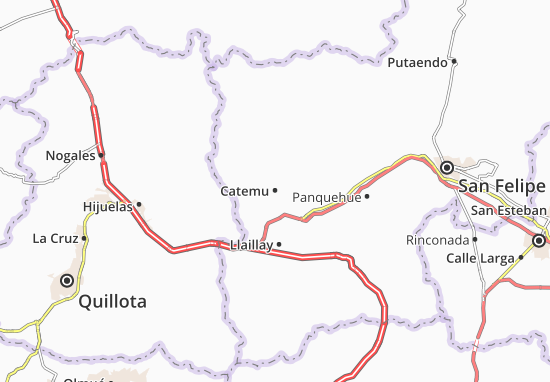 Karte Stadtplan Catemu