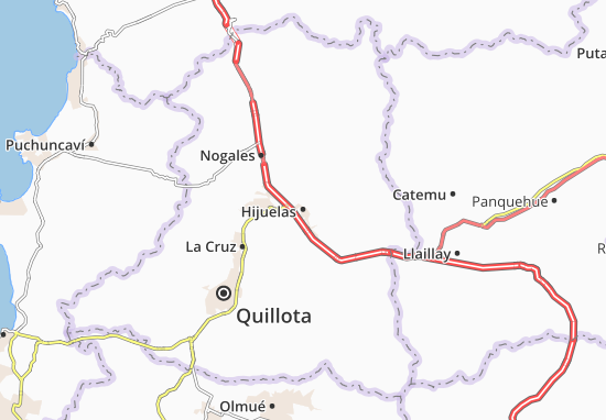 Karte Stadtplan Hijuelas