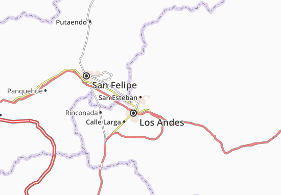 Karte Stadtplan San Esteban