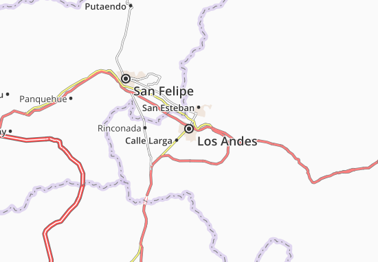 Karte Stadtplan Los Andes
