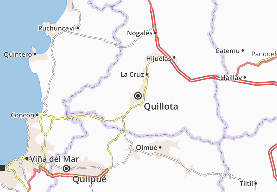 Karte Stadtplan Quillota