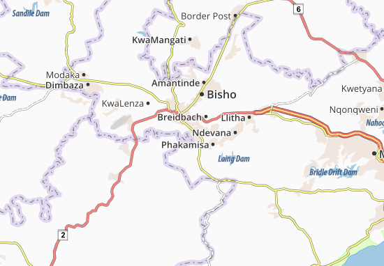 Mapa Zwelitsha
