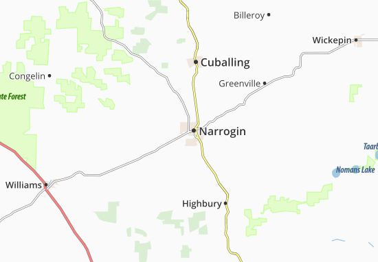 Mapa Narrogin