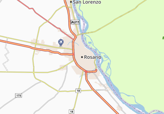 Kaart Plattegrond Rosario