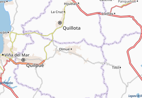 Karte Stadtplan Olmué