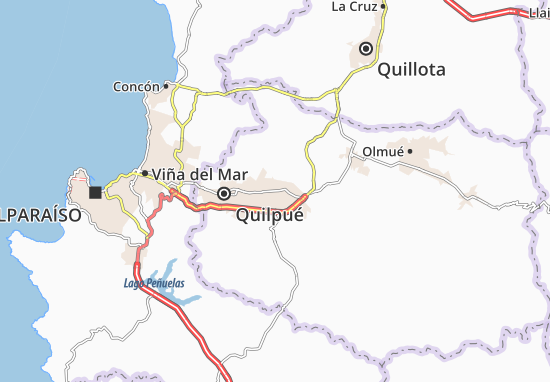 Karte Stadtplan Villa Alemana