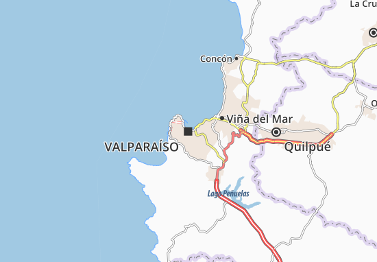 Karte Stadtplan Valparaíso
