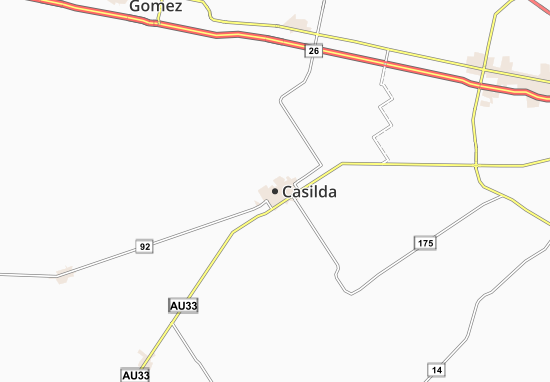 Karte Stadtplan Casilda