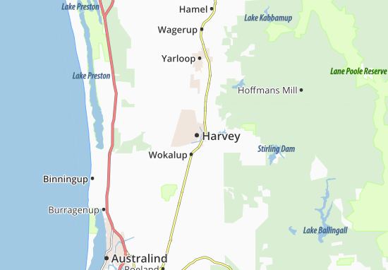 Kaart Plattegrond Harvey