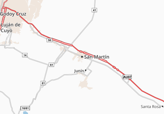 Karte Stadtplan San Martín