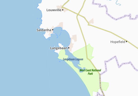 Mapa Langebaan