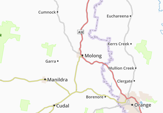 Kaart Plattegrond Molong