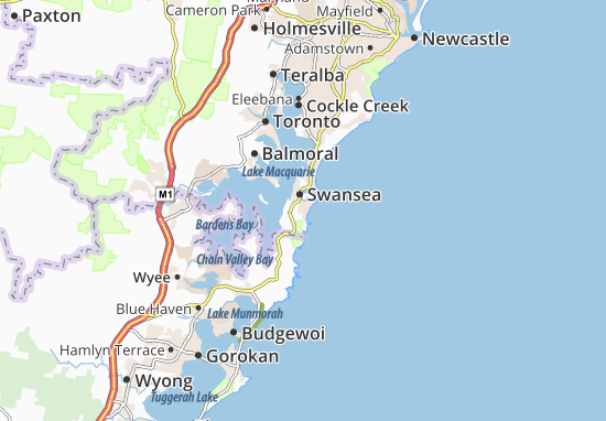 Mapa Swansea