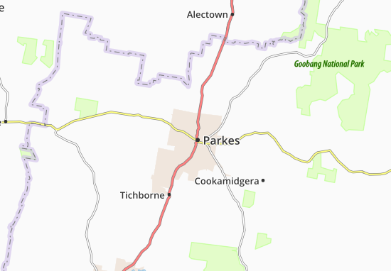 Mapa Parkes