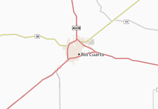 Kaart Plattegrond Río Cuarto