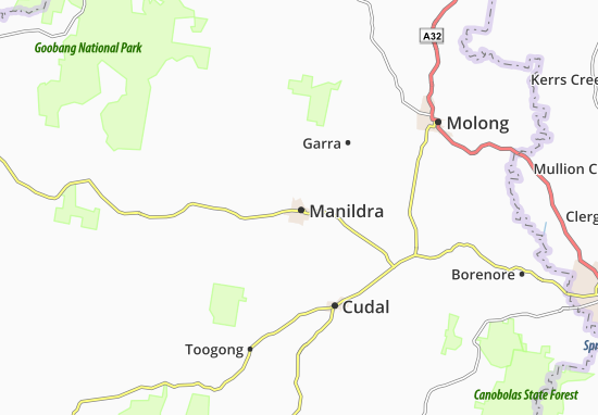 Kaart Plattegrond Manildra