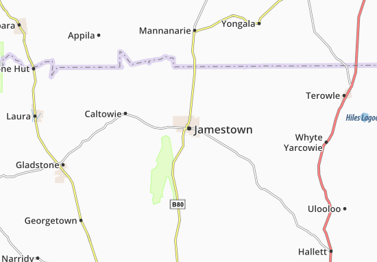 Karte Stadtplan Jamestown
