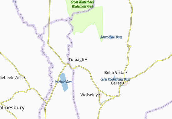 Mapa Tulbagh
