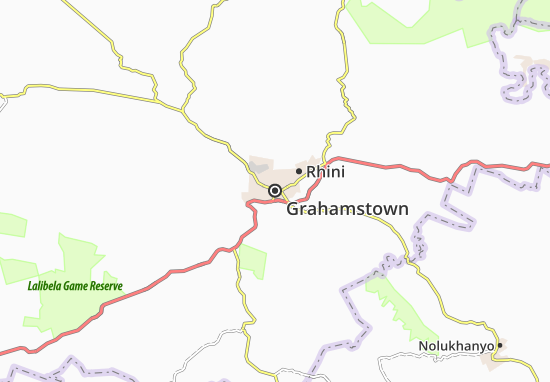 Karte Stadtplan Grahamstown