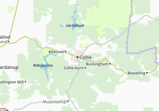 Karte Stadtplan Collie