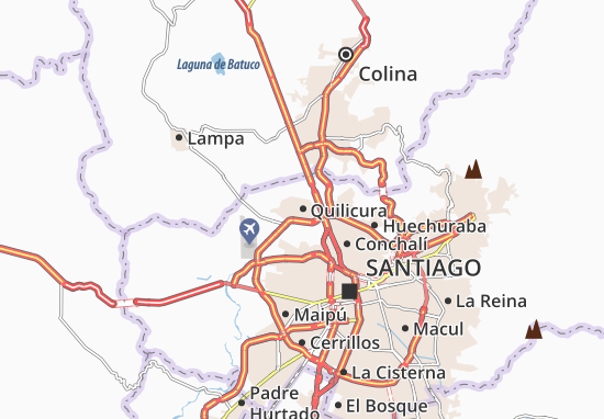 Karte Stadtplan Quilicura