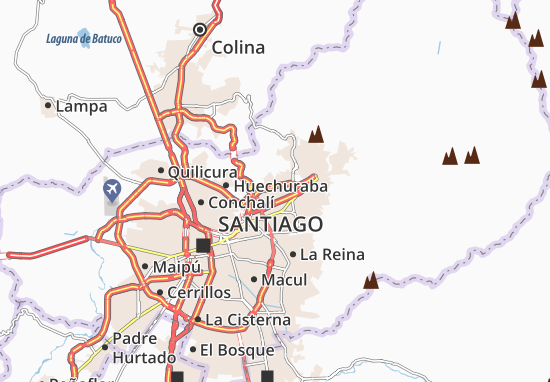 Karte Stadtplan Vitacura