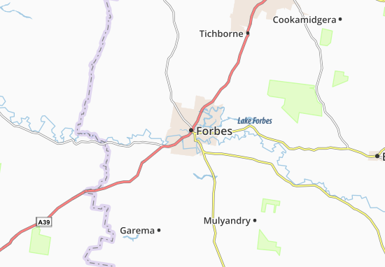 Kaart Plattegrond Forbes